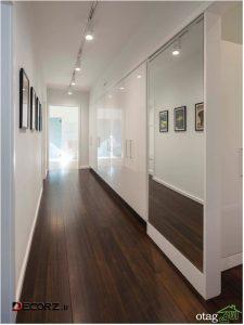 مدل کمد لباس دیواری با درب ریلی شیشه ای در دکوراسیون منزل مدل کمد لباس دیواری با درب ریلی شیشه ای در دکوراسیون منزل