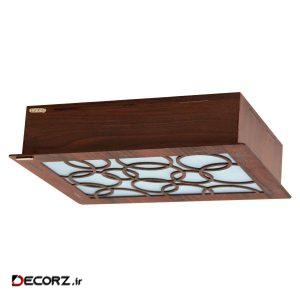چراغ سقفی چوبین کد C 105 3CL چراغ سقفی چوبین کد C 105 3CL