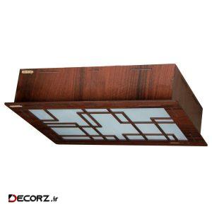 چراغ سقفی چوبین کد C 107 3CL چراغ سقفی چوبین کد C 107 3CL