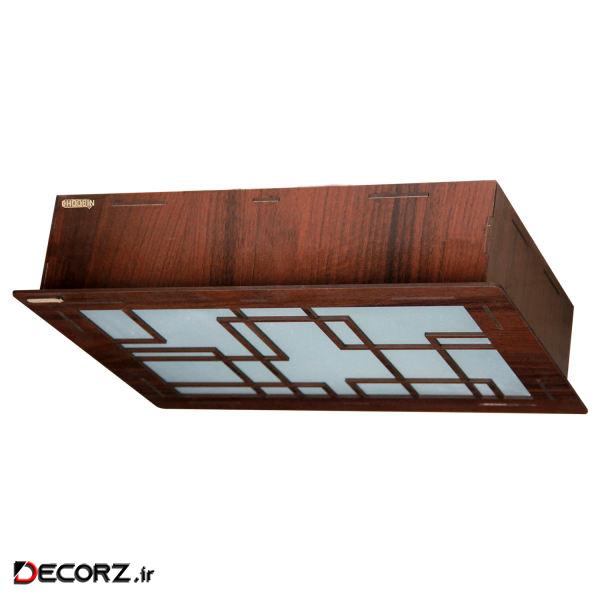 چراغ سقفی چوبین کد C 107 3CL