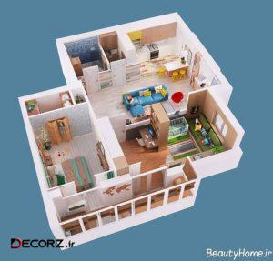 ۲  آپارتمان کوچک با دکوراسیون های زیبا و مدرن ۲  آپارتمان کوچک با دکوراسیون های زیبا و مدرن