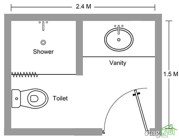 30 مدل نقشه سرویس بهداشتی و حمام با طراحی اصولی و کارآمد