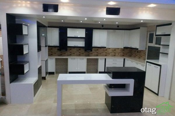 آشنایی با 23 مدل کابینت سفید مشکی در سال 1400