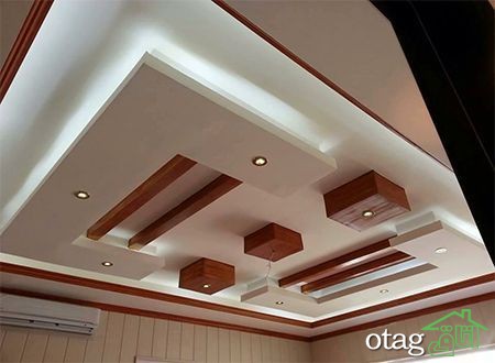 38 مدل گچ کاری سقف اتاق پذیرایی بسیار زیبا و بی نظیر