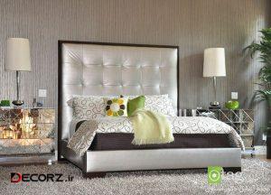 دکوراسیون اتاق خواب امروزی و جدید با استفاده از رنگ نقره ای دکوراسیون اتاق خواب امروزی و جدید با استفاده از رنگ نقره ای