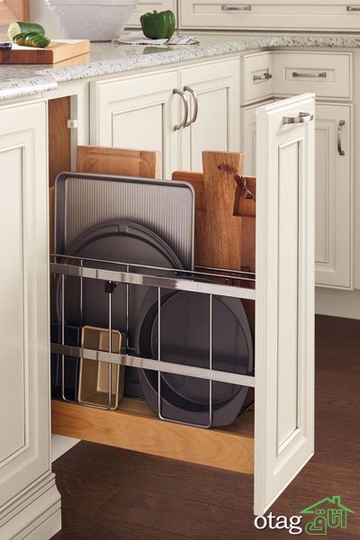 راه حل هایی موثر برای ذخیره سازی بیشتر در آشپزخانه ها