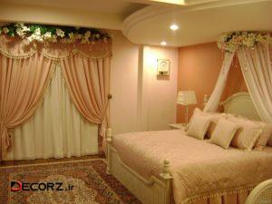 دکوراسیون اتاق خواب عروس با طرح های عاشقانه و رمانتیک